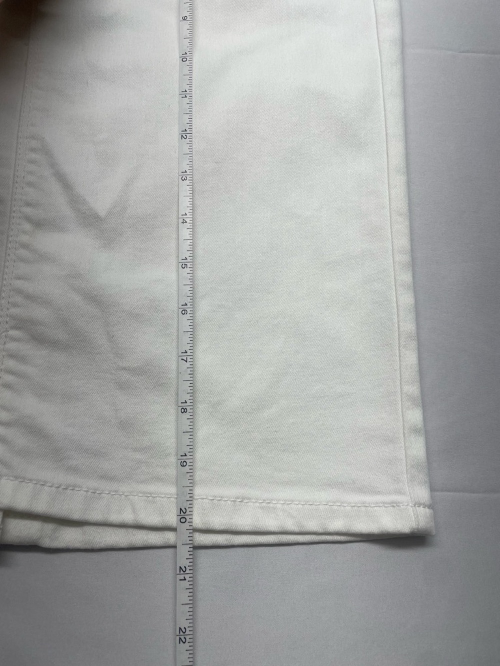 J. Jill White Denim Smooth Fit skirt Size 4 - Picture 2 of 10
